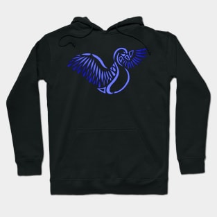 Swan Tribal Design Hoodie